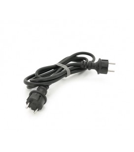 Кабель с двумя литыми вилками для подключения генератора, удлинитель 2 м ГОСТ 2х2,5мм² (4100Вт, 16А, 250В)