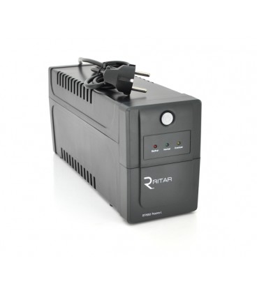 ИБП Ritar RTP850 (510W) Proxima-L, LED, AVR, 2st, 2xSCHUKO socket, 1x12V9Ah, plastik Case ( 370 x 145 x 225 ) 5,65 кг Q4