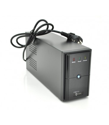 ИБП Ritar E-RTM600 (360W) ELF-L, LED, AVR, 2st, 2xSCHUKO socket, 1x12V7Ah, metal Case Q4 (310*85*140)