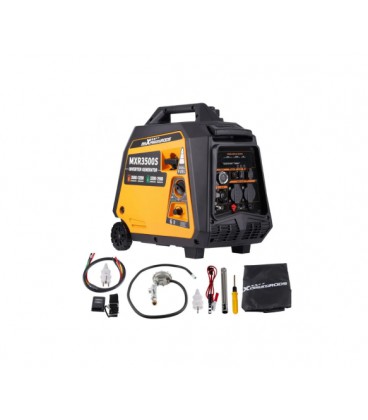 Генератор инверторный БЕНЗИН/ГАЗ MXR3500S (3,2 kW), однофазный, 220V, 50Hz, обьем бака 4л, дистанционный запуск
