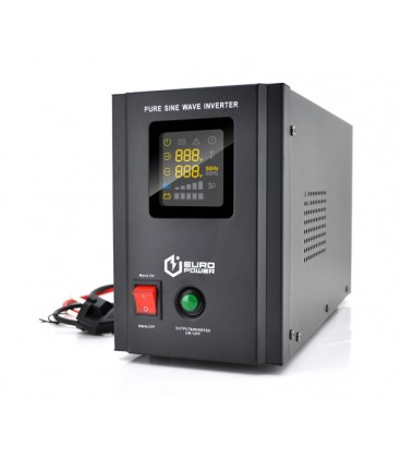 ИБП с правильной синусоидой Europower PSW-EPB800TW12 (480 Вт) 5/10А, под внешнюю АКБ 12В , Q2 (415*208*283) 5,79 кг (346*145*220