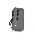 ИБП Merlion BUDA 600 (330W) LED, 180-270VAC, AVR 1st, 6 SCHUKO (3*BatteryBackup + 3* Surge), 1x12V4.5Ah, plastik Case Q4 (305x15