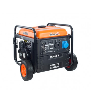 Генератор инверторный БЕНЗИНОВЫЙ Matari M7500I-R (7,2 kW), однофазный, 220V, 50Hz, обьем бака 24л, электростартер + дистанционны