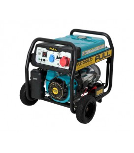 Генератор бензиновый FULL FGL10000LE3, 3-фазный 380/220V, 50Hz, 10kVA/8kW, бак 28 л, расход 3 л/ч, пуск: ручной/стартер, 720x530