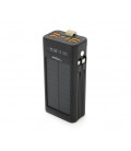 Powerbank ACL PW-90 30000mAh, SOLAR, TypeC + Lighting, Black, Box