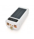 Powerbank ACL PW-90 30000mAh, SOLAR, TypeC + Lighting, WHITE, Box