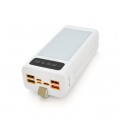 Powerbank ACL PW-85 30000mAh, LIGHTER, Type-C + Lighting, WHITE, Box