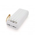 Powerbank ACL PW-61 30000mAh, SOLAR, Type-C/Lighting/Micro/USB, WHITE, Box