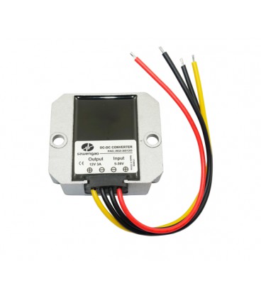 Преобразователь авто инвертор DC/DC Input:5-36V, Output:12V 3A, IP68, 36W