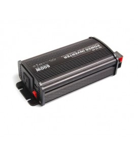 Инвертор напряжения Carspa-600-122 (600Вт), 12/220V, approximated, 1Shuko, USB, клеммы, Box Q15