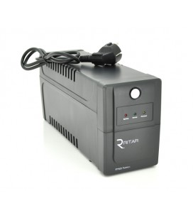 ИБП Ritar RTP600 (360W) Proxima-L, LED, AVR, 2st, 2xSCHUKO socket, 1x12V7Ah, plastik Case ( 340 х 140 х 205 ) 4,46 кг Q4