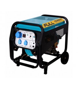 Генератор дизельный FULL FDL8000LE, 1-фазный 230V, 50Hz, 7.5kVA/5.5kW, бак 12,5 л, расход 2 л/ч, пуск: ручной/стартер, 800х520х6