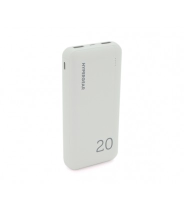 PowerBank Hypergear 20000mAh Fast Charge , 2*USB, White, Q24