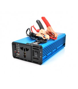 Инвертор напряжения UKC 1200ВА(720Вт), 1200W, 24/220V, approximated, 1 универсальная розетка, клемы + крокодилы