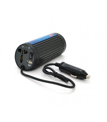 Инвертор напряжения POWERMASTER, 12V/220V, 150W с модифицированной синусоидой, 1 универсальные розетки, клеммы