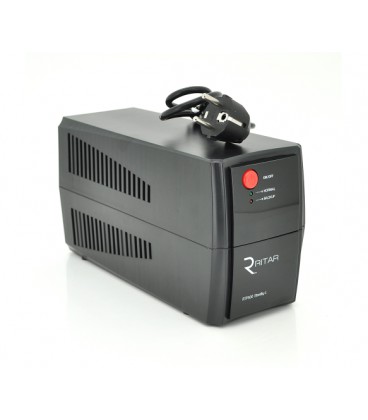 ИБП Ritar RTP500 (300W) Standby-L, LED, AVR 1st, 2xSCHUKO socket, 1x12V4.5Ah, plastik Case ( 300 х 140 х 205 ) 3,56 кг Q4