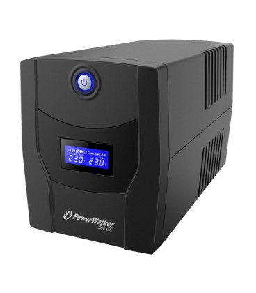 ИБП PowerWalker Basic VI 2200 STL (1320W) , LCD, AVR 1st, 4xSCHUKO socket, 2x12V9Ah, plastik Case ( 298 х 148 х 178 ) 10.8 кг Q1