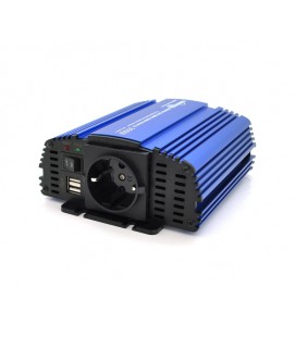 Инвертор напряжения Tommatech MS-300, 12V/220V, 300W с аппроксимированной синусоидой, 1Shuko, USB, клеммные провода, АЗУ+ зажимы