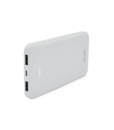 Powerbank ASONIC AS-P10 10000mAh, Output 2USB, White, (215g), Blister