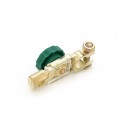 Клемма-выключатель для свинцово-кислотного аккумулятора, медь 17мм, зелёный