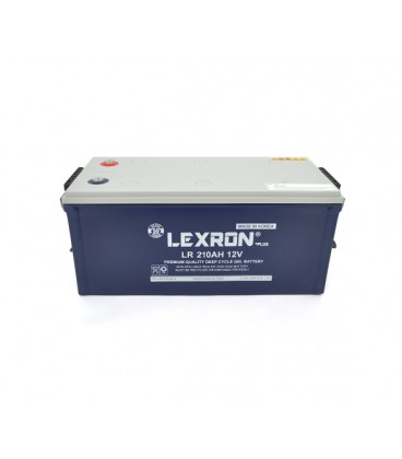 Аккумуляторная батарея Lexron LR-DCK-12-210 Carbon-Gel 12V 210 Ah DEEP CYCLE (522 x 240 x 222) 59.5kg