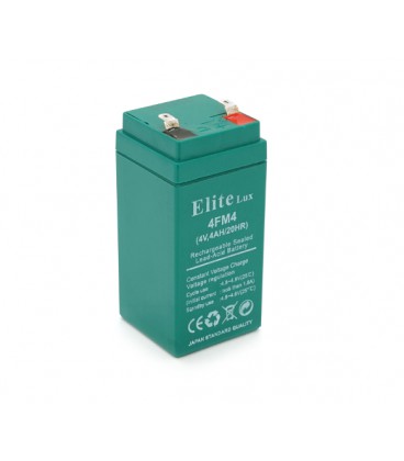 Аккумуляторная батарея Elite AGM GP44F1 4 V 4 Ah ( 47 x 47 x 100 (105 ) )0.460kg, Green, Q30