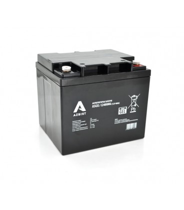 Аккумулятор AZBIST Super GEL ASGEL-12400M6, Black Case, 12V 40.0Ah (196 x165 x 173),11,8kg Q1/96