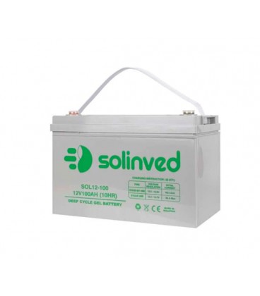 Аккумуляторная батарея SOLINVED 100-12 GEL 12V 100 Ah (330 x 173 x 218), 30.4 kg Grey Q1/48