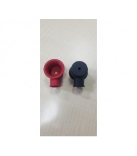 Набор защитных колпачков красный+черный для АКБ под болт, цена за пару 40mm*30mm*22mm