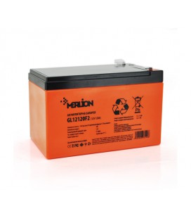 Аккумуляторная батарея MERLION GL12120F2 12 V 12 Ah ( 150 x 98 x 95 (100) ), 3.3 kg Orange Q6/252