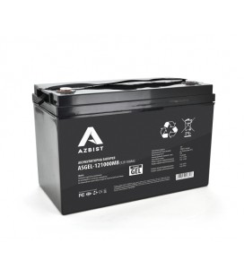 Аккумулятор AZBIST Super GEL ASGEL-121000M8, Black Case, 12V 100.0Ah ( 329 x 172 x 215 ), 31kg Q1/36