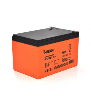 Аккумуляторная батарея MERLION AGM GP12120F2 PREMIUM 12 V 12 Ah ( 150 x 98 x 95 (100) ), 3 kg Orange Q6