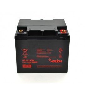 Аккумуляторная батарея MERLION HR12190W, 12V 45Ah ( 196 х 165 х 173 (173) ), 13.45 kg