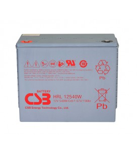 Аккумуляторная батарея CSB HRL12540W, 12V 130Ah (343х170х274мм)