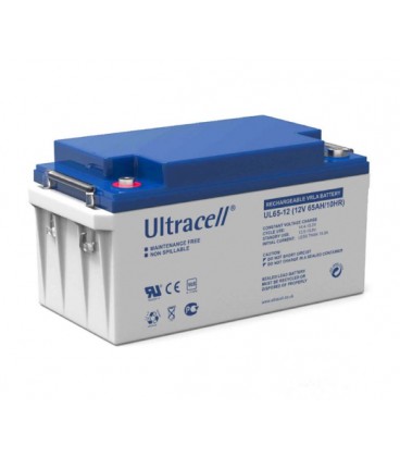 Аккумуляторная батарея Ultracell UL65-12 AGM 12V 65 Ah (348x167x176) , 19.2 kgWhite Q1/78