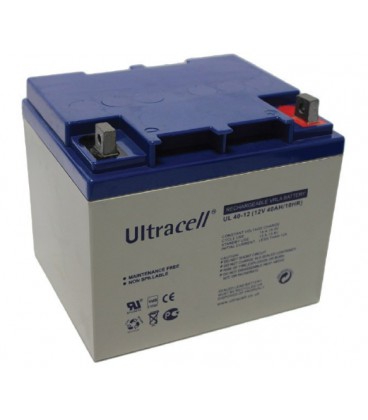 Аккумуляторная батарея Ultracell UL40-12 AGM 12V 40 Ah (197 x 165 x 170), 12.5 kg White Q1/118