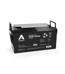 Аккумулятор AZBIST Super AGM ASAGM-12650M6, Black Case, 12V 65.0Ah ( 348 х 168 х 178 ), 19kgQ1/48