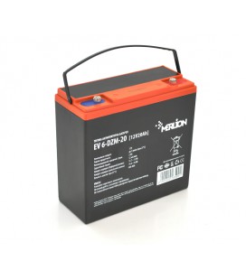 Тяговая аккумуляторная батарея Merlion EV 6-DZM-20, 12V 20Ah M5 (181*77*170),6.7 kg Q3