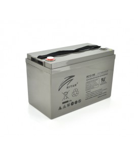 Аккумуляторная батарея AGM RITAR DC12-100, Gray Case, 12V 100Ah ( 328 x 172 x 215 (220), 30.4 kg Q1/36
