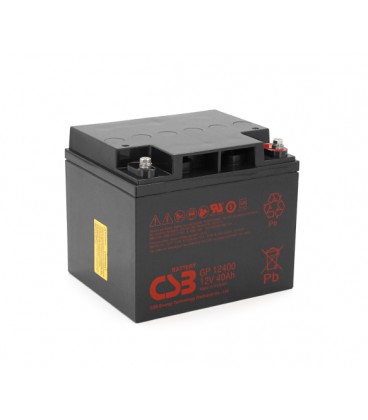 Аккумуляторная батарея CSB GP12400, 12V 40Ah (197х166х170мм),13 kg Q1