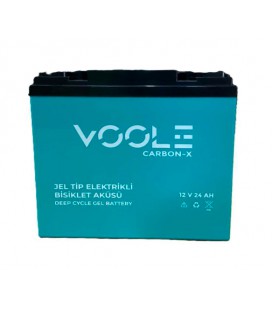 Аккумуляторная батарея Voole 24-12 GEL 12V 24Ah (175 x125x166), 7.5 kg Blue, Q5