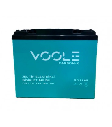 Аккумуляторная батарея Voole 24-12 GEL 12V 24Ah (175 x125x166), 7.5 kg Blue, Q5