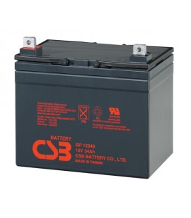 Аккумуляторная батарея CSB GP12340, 12V 34Ah (195х130х155мм), 10.2 kg