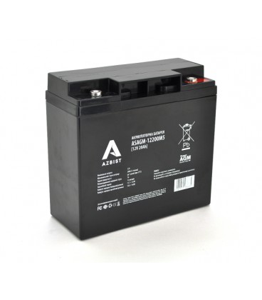 Аккумулятор ASBIST Super AGM ASAGM-12200M5, Black Case, 12V 20.0Ah (181 х 77 х 167 ), 5,4kg Q4