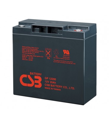 Аккумуляторная батарея CSB GP12200, 12V 20Ah (181х77х167 мм), 5,7 kg Q4