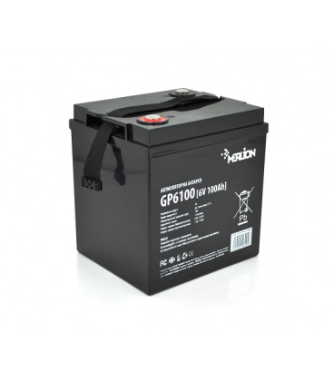 Аккумуляторная батарея MERLION AGM GP6100 6 V 100Ah ( 260 x 180 x 247), 15.4 kg Q1