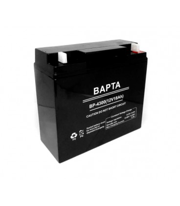 Аккумуляторная батарея ВАРТА 12V 18Ah, (181х77х167 мм), 5кг, Black, Q4