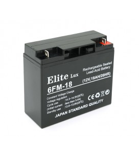 Аккумуляторная батарея Elite 12V 18Ah, (181х77х167 мм), 4.2кг, Black, Q4