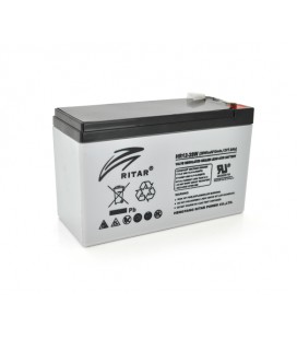 Аккумуляторная батарея AGM RITAR HR1228W, Gray Case, 12V 7.0Ah ( 151 х 65 х 94 (100 ) 2.17kg Q10420