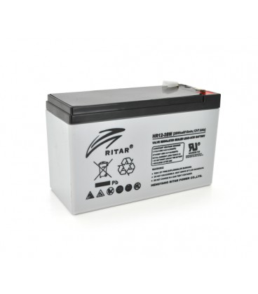 Аккумуляторная батарея AGM RITAR HR1228W, Gray Case, 12V 7.0Ah ( 151 х 65 х 94 (100 ) 2.17kg Q10420